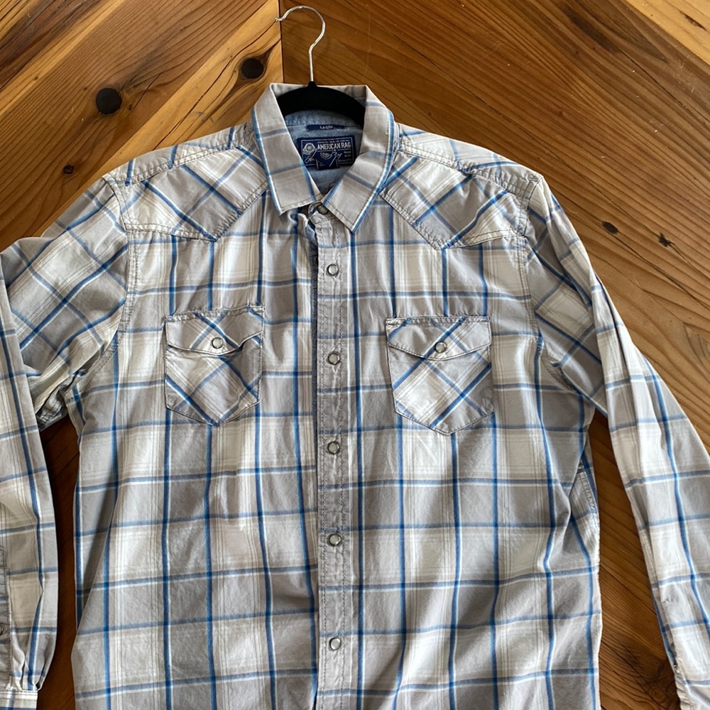 American rag long sleeve button down